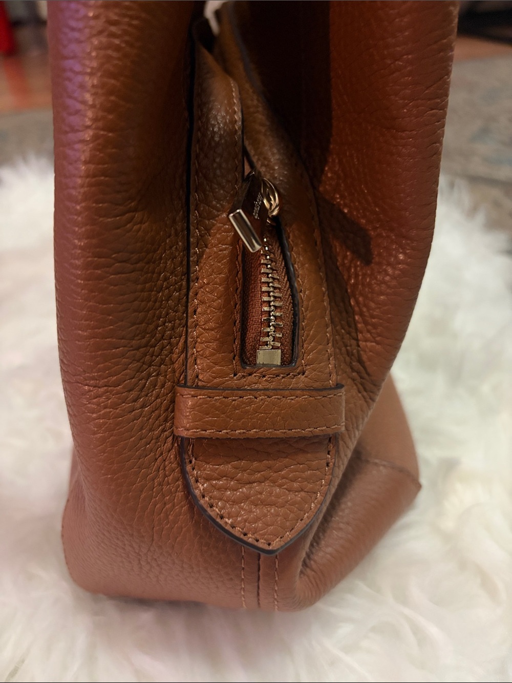 kate spade Rust Pebbled Leather Shoulder Bag - Picture 10 of 12